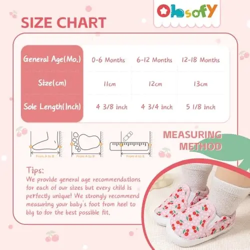 Morbido Infant Baby Boys Girls Canvas Sneaker Toddler Slip On Anti Skid Newborn First Walkers Candy Shoes for 0-18 Months - 6
