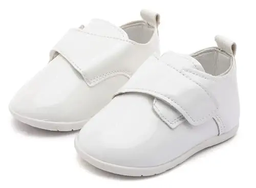 Greceen Infant Baby Boys Girls Leather Loafers Comfort Oxford Dress Wedding Shoes First Walker Outdoor Shoes Crib Shoes - 5