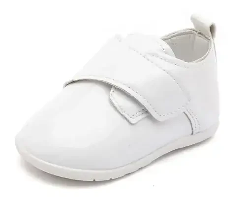 Greceen Infant Baby Boys Girls Leather Loafers Comfort Oxford Dress Wedding Shoes First Walker Outdoor Shoes Crib Shoes - GRECEEN