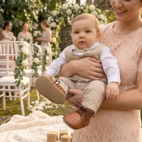 Greceen Infant Baby Boys Girls Leather Loafers Comfort Oxford Dress Wedding Shoes First Walker Outdoor Shoes Crib Shoes - 1