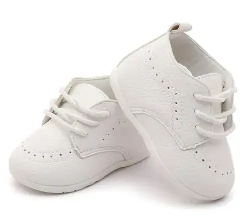Greceen Infant Baby Boys Girls Leather Loafers Comfort Oxford Dress Wedding Shoes First Walker Outdoor Shoes Crib Shoes - 5