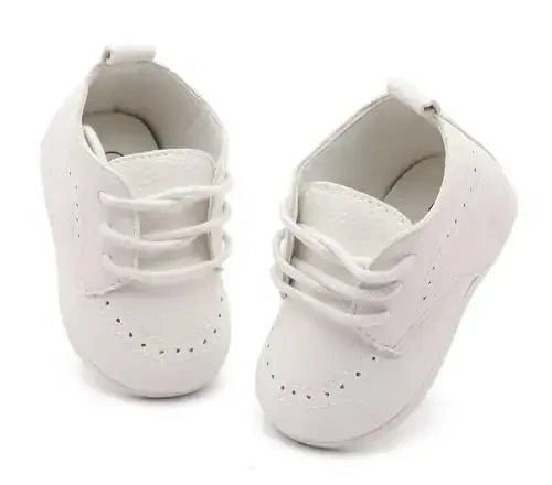 Greceen Infant Baby Boys Girls Leather Loafers Comfort Oxford Dress Wedding Shoes First Walker Outdoor Shoes Crib Shoes - 7