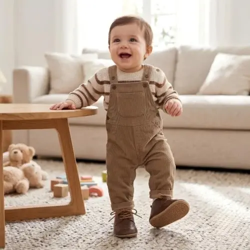 Greceen Infant Baby Boys Girls Leather Loafers Comfort Oxford Dress Wedding Shoes First Walker Outdoor Shoes Crib Shoes - 1