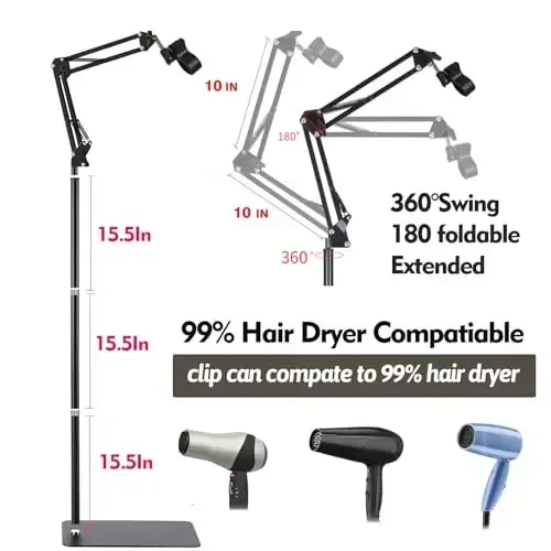 Yunhan Hair Dryer Stand - 3