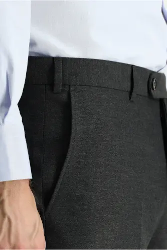 Regular Fit Yünlü Klasik Kumaş Pantolon - 3