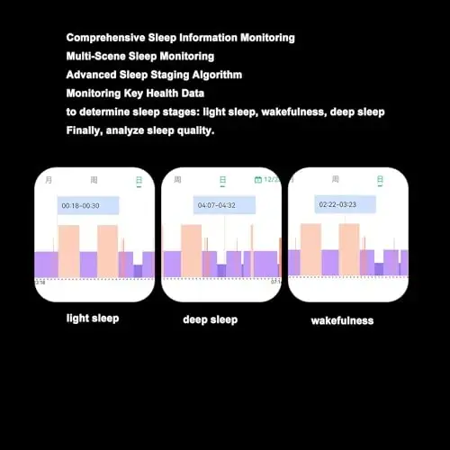 Yunseity Smart Ring Health, IP68 Uyqu Sifatini Monitoring Qilish Fitness Smart Ring, Seramika Zanglamaydigan Sehrli Taqiladigan Qurilma Universal Ring iOS va Android uchun - 6