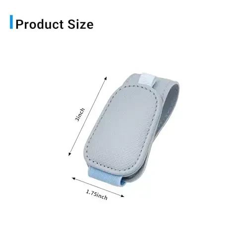 Yuoyar 2 Packs Magnetic Sunglass Holder for Car Visor - Universal Sunglasses Clip for Different Size Eyeglasses - Convenient Interior Car Accessories (Blue) - 6