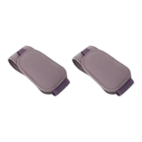 Yuoyar 2 Packs Magnetic Sunglass Holder for Car Visor - Universal Sunglasses Clip for Different Size Eyeglasses - Convenient Interior Car Accessories (Purple) - 1