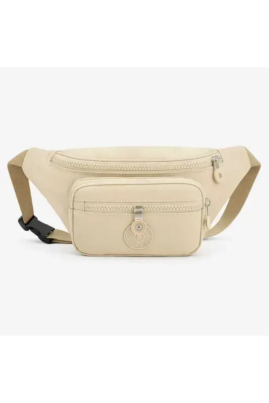 Yuppy Club Crinkle Crossbody Belt Shoulder and Sports Bag-Beige - NEWISH POLO