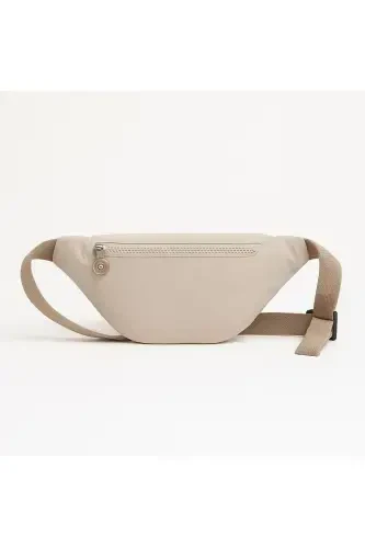 Yuppy Club Crinkle Crossbody Belt Shoulder and Sports Bag-Beige - NEWISH POLO (1)