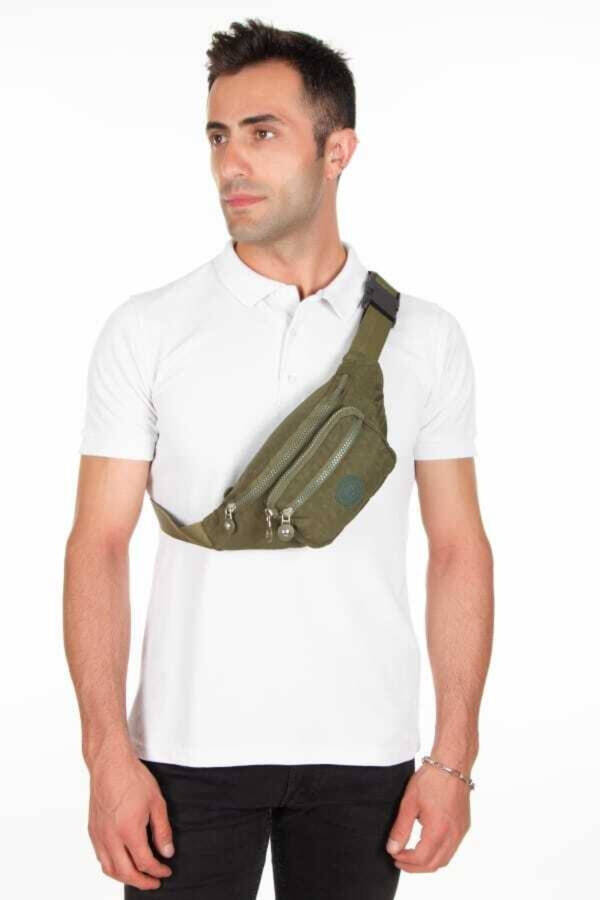 Yuppy Club Crinkled Crossbody Waist Shoulder and Sport Bag - 4