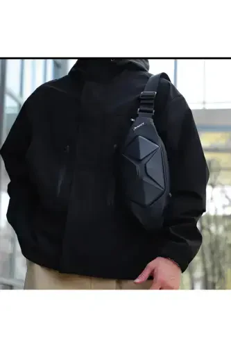 Yuppy Club Krinkıl Çapraz Askılı Bel Omuz Ve Spor Çanta-Siyah kabuk - NEWISH POLO (1)