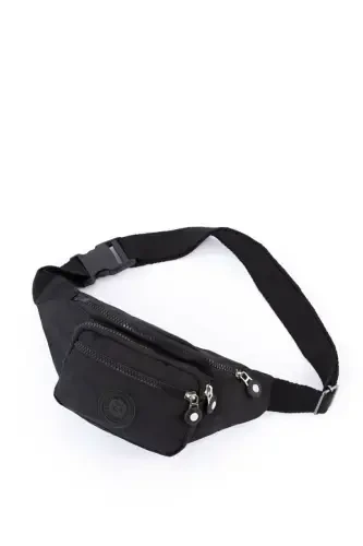 Yuppy Club Unisex Crinkle Crossbody Belt Shoulder And Sports Bag-black - 3