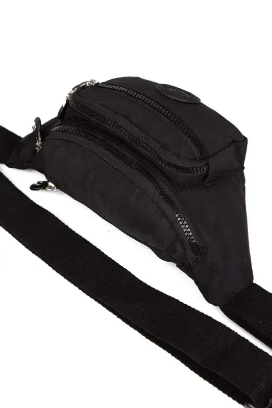 Yuppy Club Unisex Crinkle Crossbody Belt Shoulder And Sports Bag-black - 4