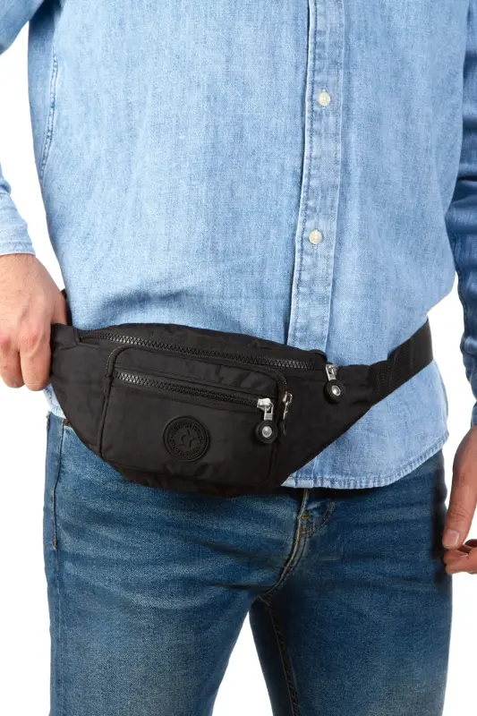Yuppy Club Unisex Crinkle Crossbody Belt Shoulder And Sports Bag-black - 5