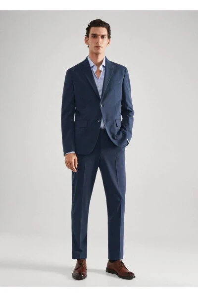 Yupqa naqshli Blazer koʻylagi - MANGO MAN (1)