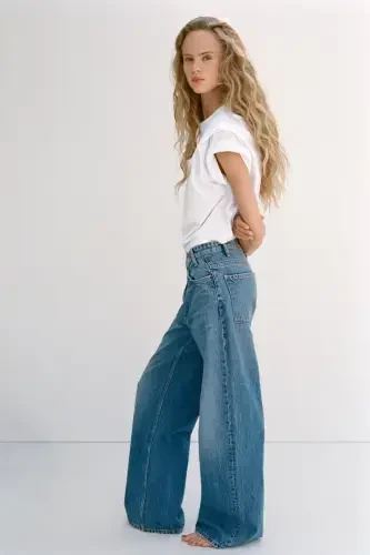 YUQORI BEL CHAPPRA KEMER TRF KENG PACHA JEAN-Ko'k - ZARA (1)