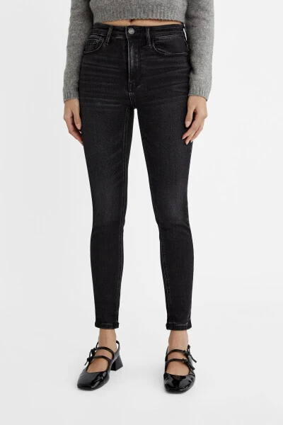 Yuqori belli tor skinny jinsi - STRADIVARIUS (1)
