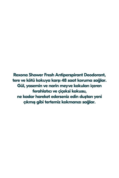 Yuqori himoya Ayollar uchun Roll-On Deodoranti Shower Fresh 72 soat uzluksiz himoya 50 ml X2 - 14