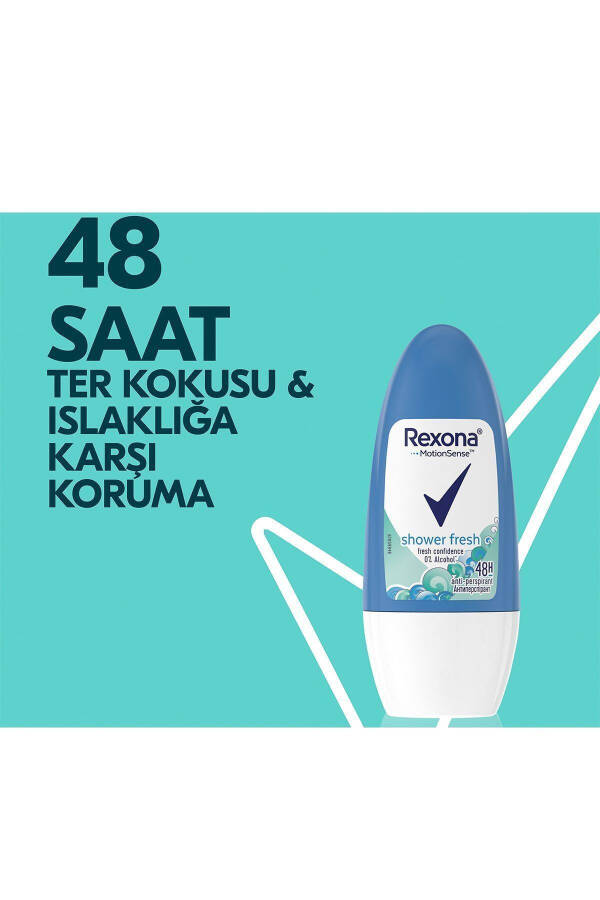 Yuqori himoya Ayollar uchun Roll-On Deodoranti Shower Fresh 72 soat uzluksiz himoya 50 ml X2 - 3