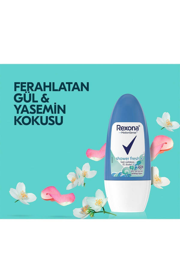 Yuqori himoya Ayollar uchun Roll-On Deodoranti Shower Fresh 72 soat uzluksiz himoya 50 ml X2 - 5