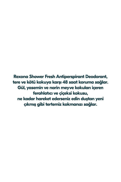 Yuqori himoya Ayollar uchun Roll-On Deodoranti Shower Fresh 72 soat uzluksiz himoya 50 ml X2 - 6