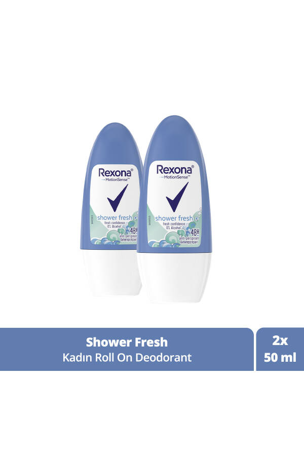 Yuqori himoya Ayollar uchun Roll-On Deodoranti Shower Fresh 72 soat uzluksiz himoya 50 ml X2 - 9