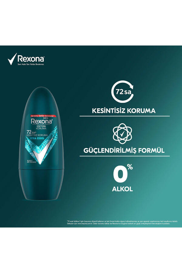 Yuqori himoyali erkaklar uchun Roll On dezodorant Xtra Cool 72 soat uzluksiz himoya 50 ml - 5