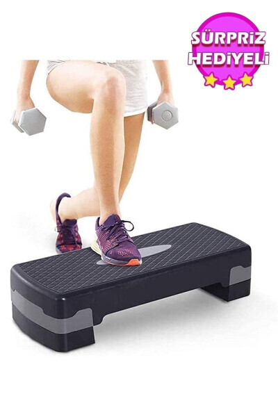 Yuqori sifatli Step taxtasi 2 bosqichli sozlanuvchan va barcha mashqlar uchun mos - ULTIO SPOR