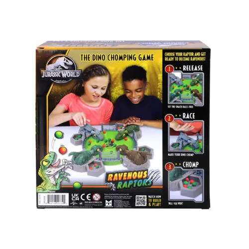 Yura davri dunyosi och ko'z Raptorlar, 4 yoshdan katta bolalar uchun oilaviy o'yin; 2 dan 4 gacha o'yinchi uchun - 5