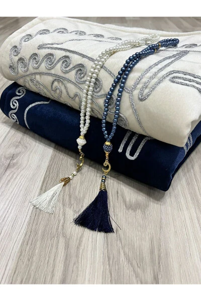 Yurakli namozlik, juftlik namozliklar, tespihli kelin-kuyov sovg'a to'plami, mahr to'yi to'plami - 4