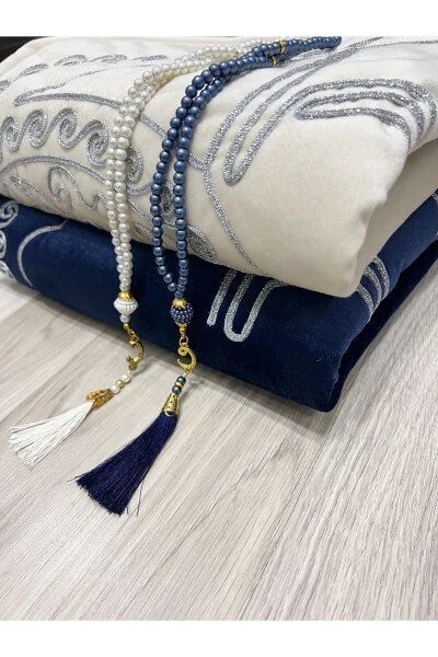 Yurakli namozlik, juftlik namozliklar, tespihli kelin-kuyov sovg'a to'plami, mahr to'yi to'plami - 7