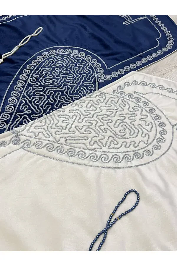 Yurakli namozlik, juftlik namozliklar, tespihli kelin-kuyov sovg'a to'plami, mahr to'yi to'plami - 8