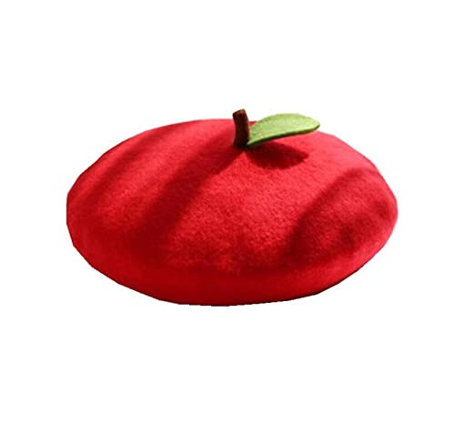 Yuri Japan Fruits Orange Peach Beret Cute Lolita Girl Hat Painter Cap Accessories for Women Gift - 1