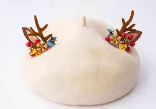 Yuri Japan Fruits Orange Peach Beret Cute Lolita Girl Hat Painter Cap Accessories for Women Gift - 2