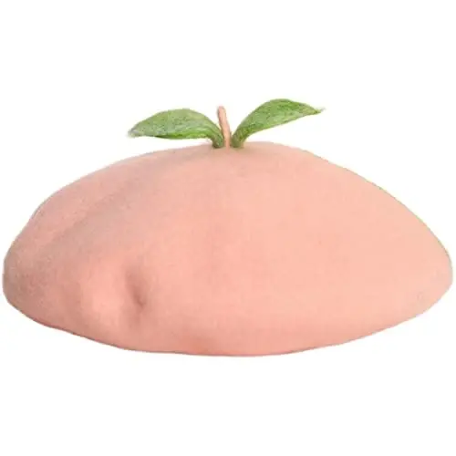 Yuri Japan Fruits Orange Peach Beret Cute Lolita Girl Hat Painter Cap Accessories for Women Gift - YURI
