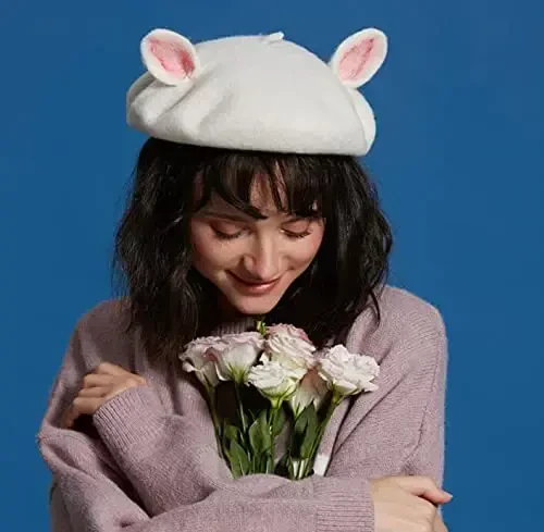 Yuri Japan Fruits Orange Peach Beret Cute Lolita Girl Hat Painter Cap Accessories for Women Gift - 5