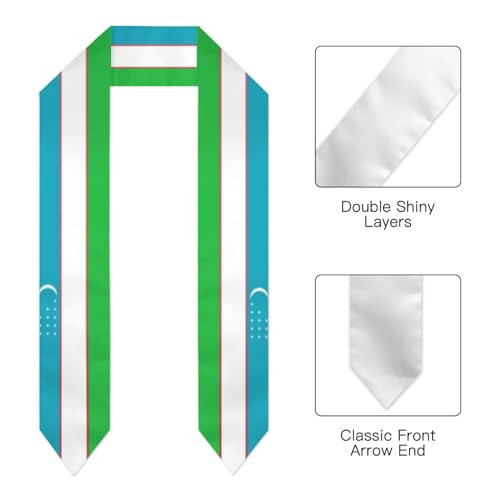 Yurtdışı Öğrenci Mezuniyet Fular Şalı Eşarp Kuşağı 2024 Sınıfı - 2