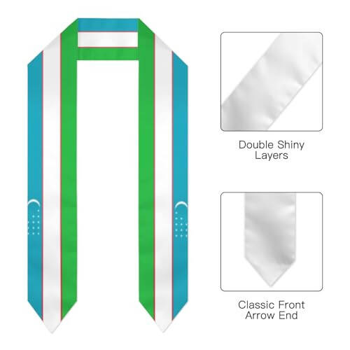 Yurtdışı Öğrenci Mezuniyet Fular Şalı Eşarp Kuşağı 2024 Sınıfı - 2