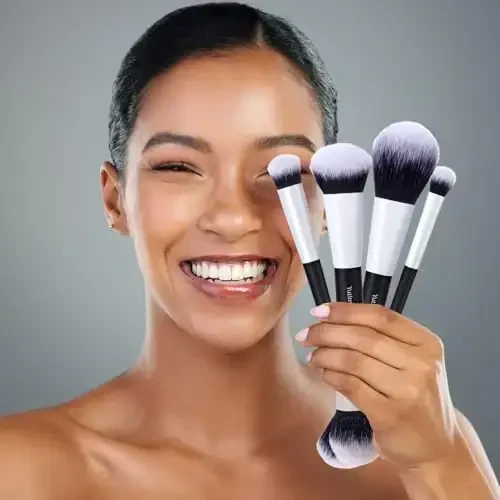 YutimeAura Makeup Brush Set 10pc, Dual-Ended Makeup Brushes For Bronzer, Contour, Eyeshadow, Blush, Concealer, Foundation - 3