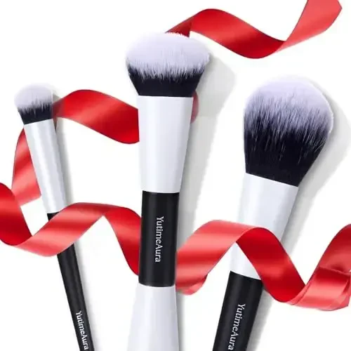 YutimeAura Makeup Brush Set 10pc, Dual-Ended Makeup Brushes For Bronzer, Contour, Eyeshadow, Blush, Concealer, Foundation - 7