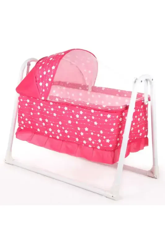 Yuvam Lyuks Savat Beshik Portativ Chaqaloq Beshigi Tebranadigan Beshik-Pushti - 1