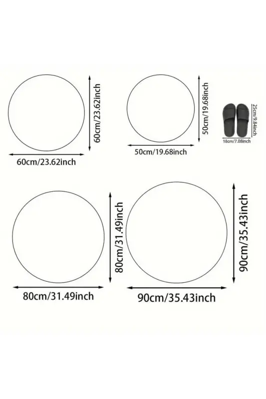 Yuvarlak Pembe Pudra Peluş Kalın Halı Yatak Odası Başucu Sevimli Prenses Odası Çocuk Odası Halı-pembe - 6