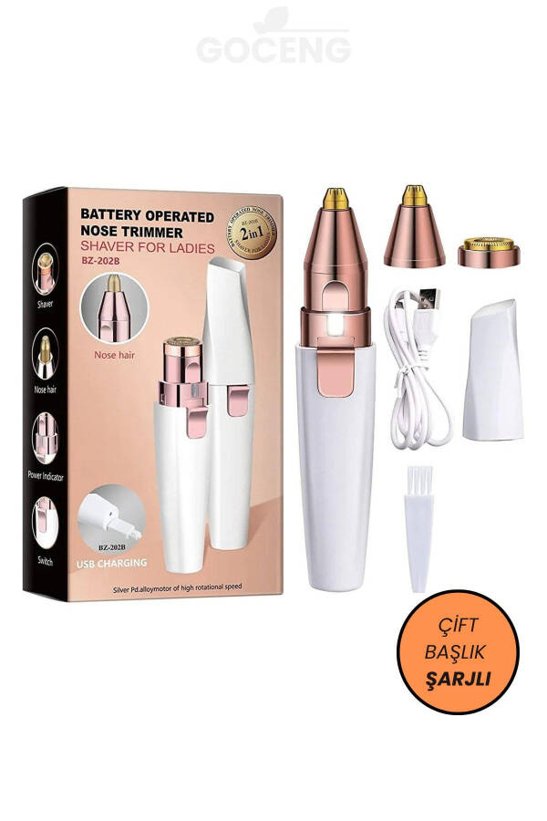 Yuz Qosh Epilator Soch Qosh Mo'y Soqish Asbob Epilatsiya Ustara - 8