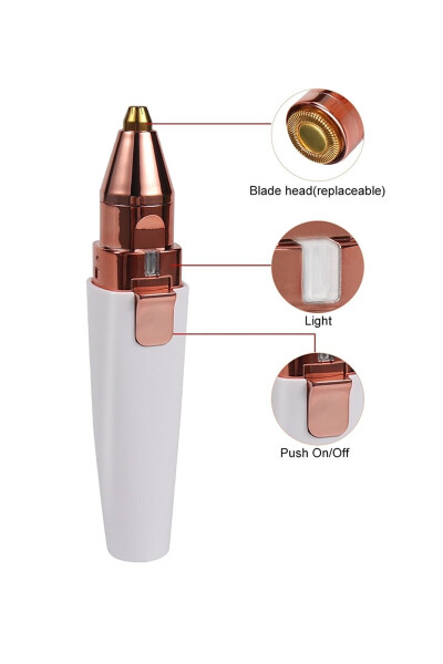 Yuz Qosh Epilator Soch Qosh Mo'y Soqish Asbob Epilatsiya Ustara - 13