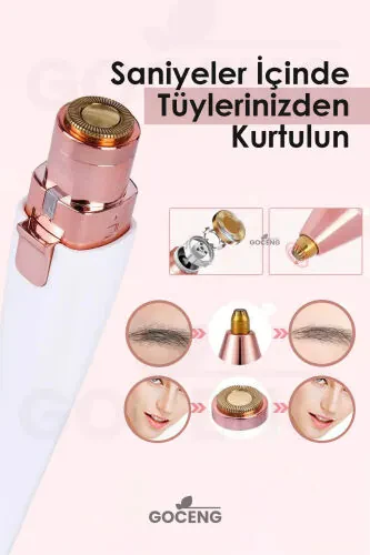 Yuz Qosh Epilator Soch Qosh Mo'y Soqish Asbob Epilatsiya Ustara - 6