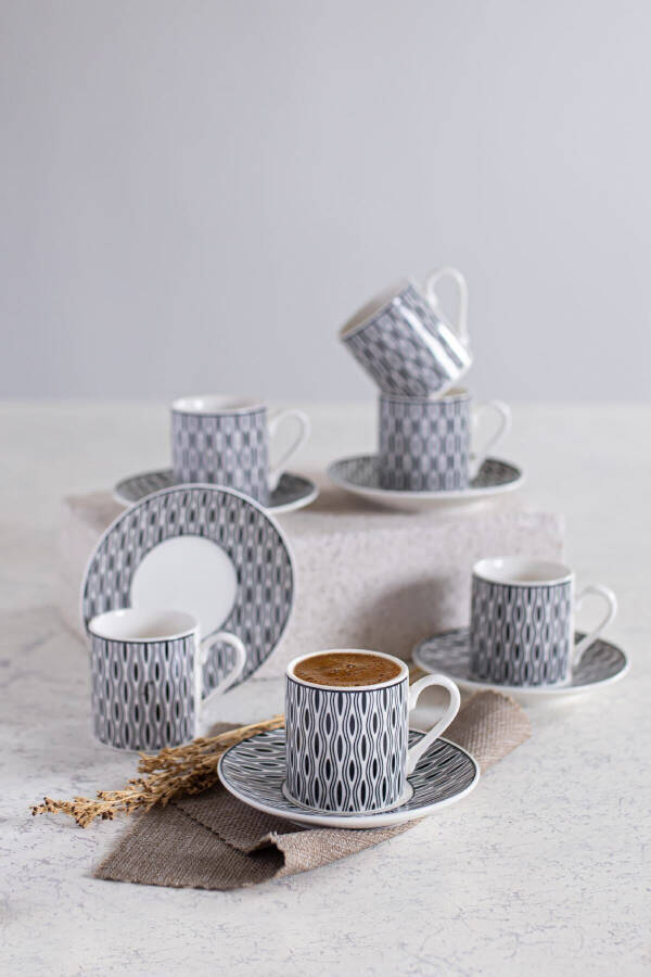 Yx-03 Aldon 6-Piece 12-Piece Turkish Coffee Cup Set - 9