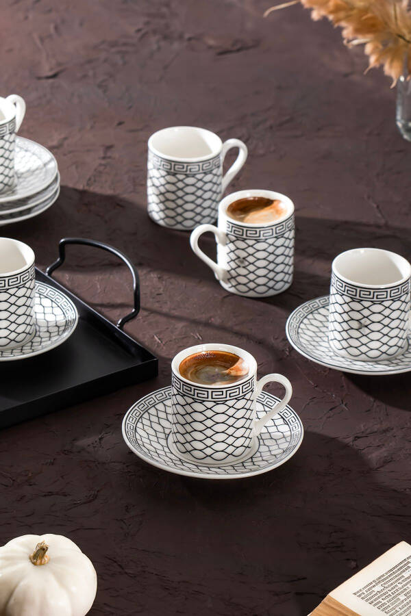 Yx-06 Aldon 6 Piece 12 Piece Turkish Coffee Cup Set - 1