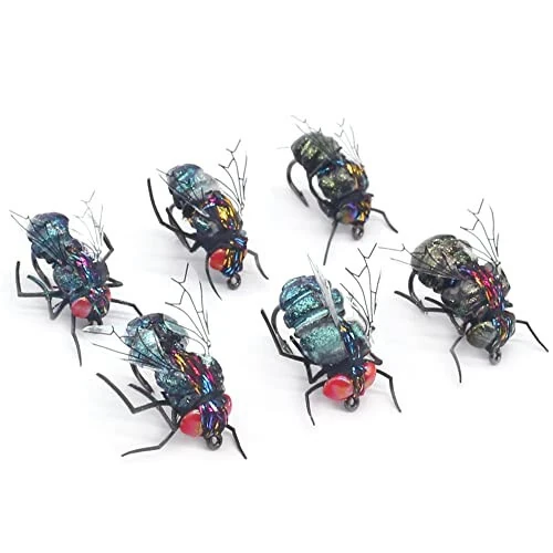 YZD Realistic Fly Fishing Dry Wet Nymph Trout Flies Topwater Lures for Freshwater Saltwater High Simulation Hand Tie Lure Kits 