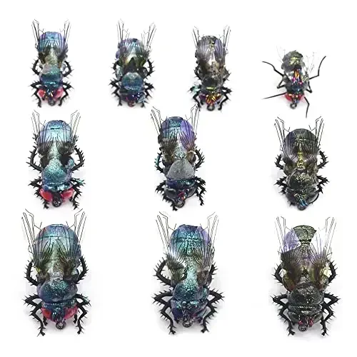 YZD Realistic Fly Fishing Dry Wet Nymph Trout Flies Topwater Lures for Freshwater Saltwater High Simulation Hand Tie Lure Kits - 2